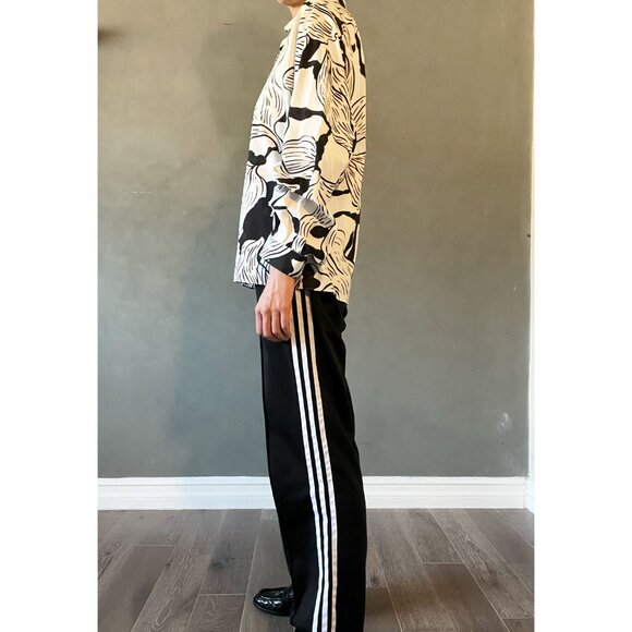 FUZZI Abstract Floral Print Button Down - Size 44 (XS/S) - Picture 3 of 5